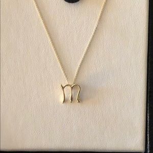Tiffany & Co. Elsa Gold Peretti Initial Necklace